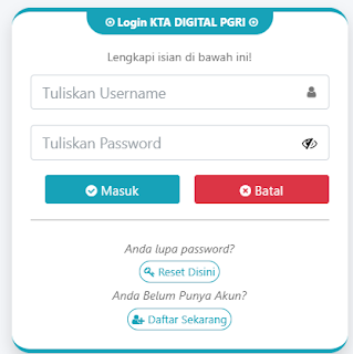 Register PGRI Klungkung - Persatuan Guru Republik Indonesia Cabang Klungkung